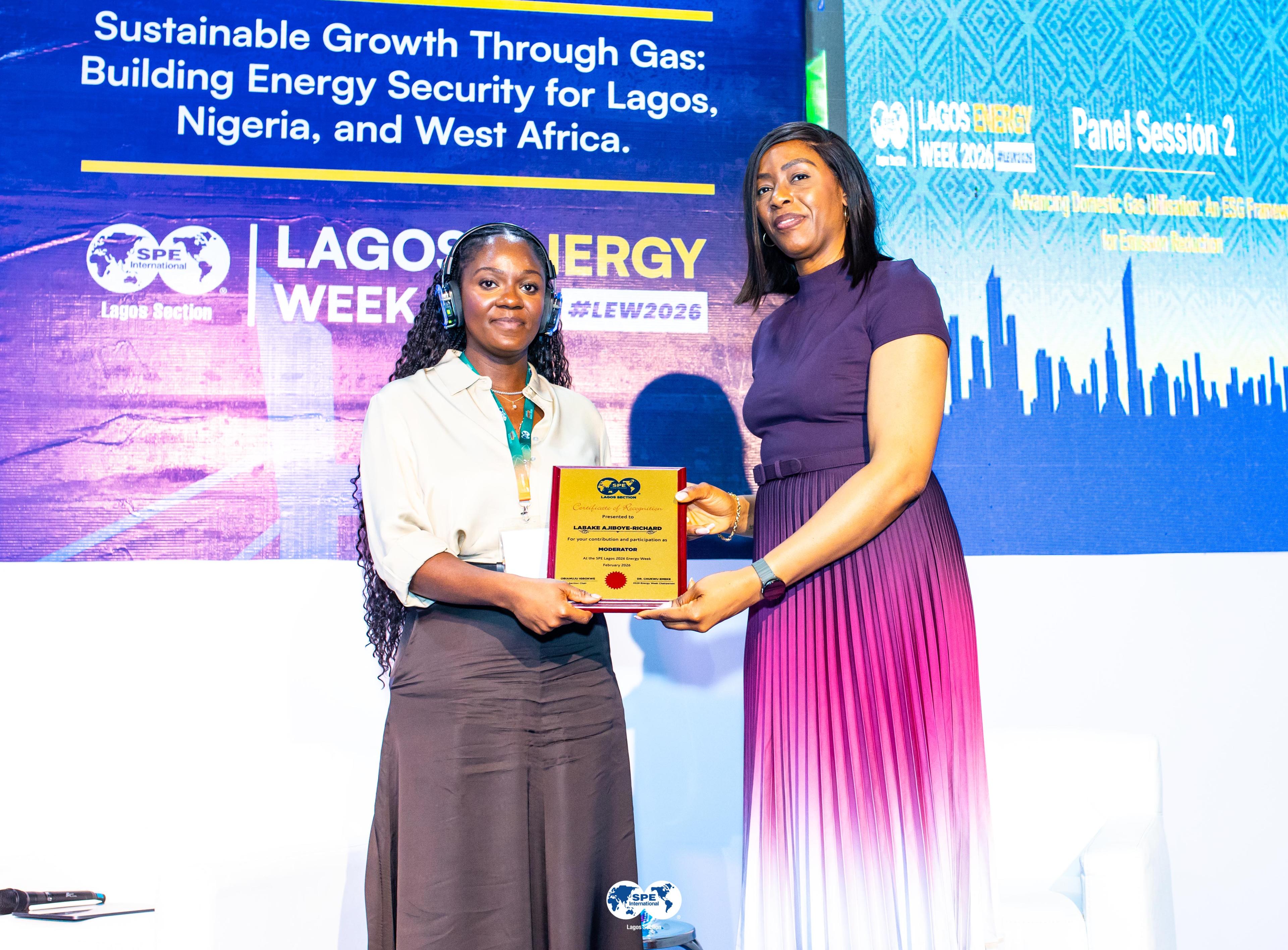 Speaker plaque presentation